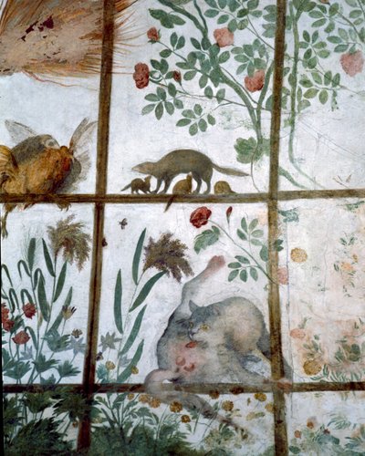 De voorhal van het Studiolo van Francesco de